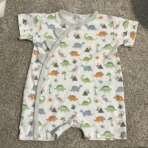 Kissy kissy baby boy dinosaur romper sz 12-18 months
